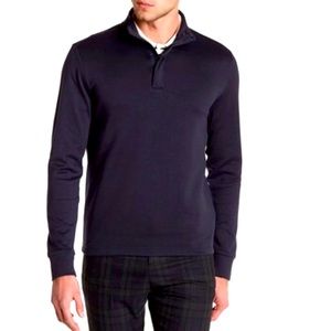 HUGO BOSS Enricco 1/4 Zip Cotton Wool Sweater,Sz S